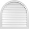 Ekena Millwork Round Top Surface Mount PVC Gable Vent: Functional, w/ 2"W x 1-1/2"P Brickmould Frame, 32"W x 32"H GVPRT32X3202SF - alternate 1
